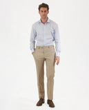 Light Beige Classic Trousers Soft Slim 100% Flece wool