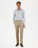 Light Beije Classic Trousers Soft Slim 100% Flece wool