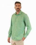 Green Casual Shirt 100% Cotton
