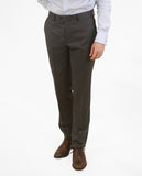 Grey Classic Trousers Soft Slim 100% Flece wool