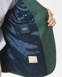 Green Classic Jacket 100% Linen