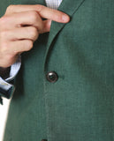 Green Classic Jacket 100% Linen
