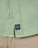 Camisa Casual 100% Linho em Verde Claro