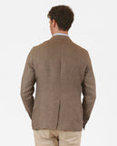 Brown Sports Jacket 100% Linen
