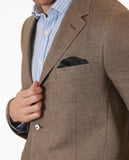 Brown Sports Jacket 100% Linen