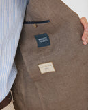 Brown Sports Jacket 100% Linen