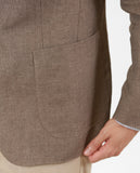 Brown Sports Jacket 100% Linen