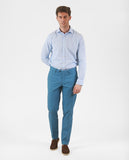 Calças Chinos Soft Slim em Azul