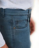 Blue Regular 5 Pocket Pants