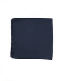 Dark Blue Pocket Squares 100% Silk