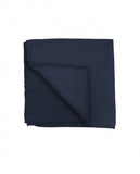 Dark Blue Pocket Squares 100% Silk