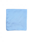 Light Blue Pocket Squares 100% Silk