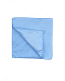 Light Blue Pocket Squares 100% Silk