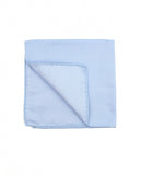 Light Blue Pocket Squares 100% Silk