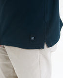 Camisa Casual 100% Algodão em Azul Escuro
