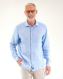 Light Blue Casual Shirt 100% Linen