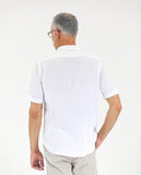 Camisa Casual 100% Linho em Branco