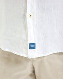 Camisa Casual 100% Linho em Branco