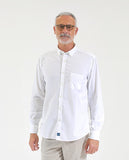 Camisa Casual 100% Algodón en Blanco