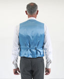 Blue Vest 100% Wool