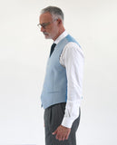 Blue Vest 100% Wool