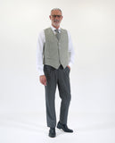 Light Dry Green Vest 100% Linen