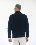 Dark Blue Cardigan 100% Wool