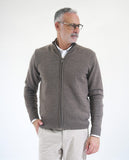 Light Brown Cardigan 100% Merino Wool