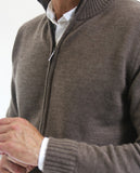 Light Brown Cardigan 100% Merino Wool