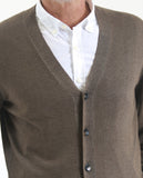 Light Brown Cardigan 100% Merino Wool