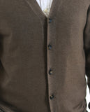 Light Brown Cardigan 100% Merino Wool