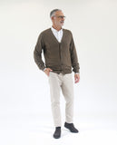 Light Brown Cardigan 100% Merino Wool