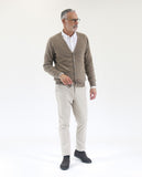 Light Brown Cardigan 100% Cashmere