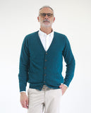 Light Green Cardigan 100% Wool