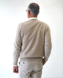 Light Beige V Neck Sweater 100% Cashmere