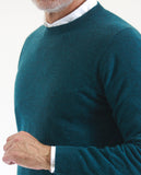 Light Green Crew Neck Sweater 100% Wool