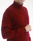 Bordeaux Turtleneck 100% Merino Wool