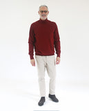 Bordeaux Turtleneck 100% Merino Wool