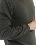 Dark Green Turtleneck 100% Merino Wool