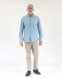 Blue Casual Shirt 100% Cotton