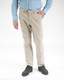 Dark Beije Regular Chino Trousers