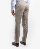 Dark Beige Classic Trousers Soft Slim