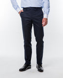 Dark Blue Classic Trousers Soft Slim