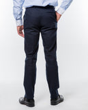 Dark Blue Classic Trousers Soft Slim