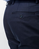 Dark Blue Classic Trousers Soft Slim