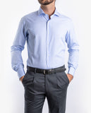 Camisa 100% Algodón en Azul Claro
