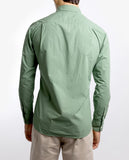 Camisa Casual 100% Algodão em Verde Seco