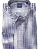 Camisa Clássica 100% Algodão em Azul Escuro