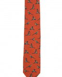 Corbata 100% Lana en Naranja Oscuro