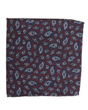 Pañuelo de bolsillo 100% Lana en Burdeos Oscuro